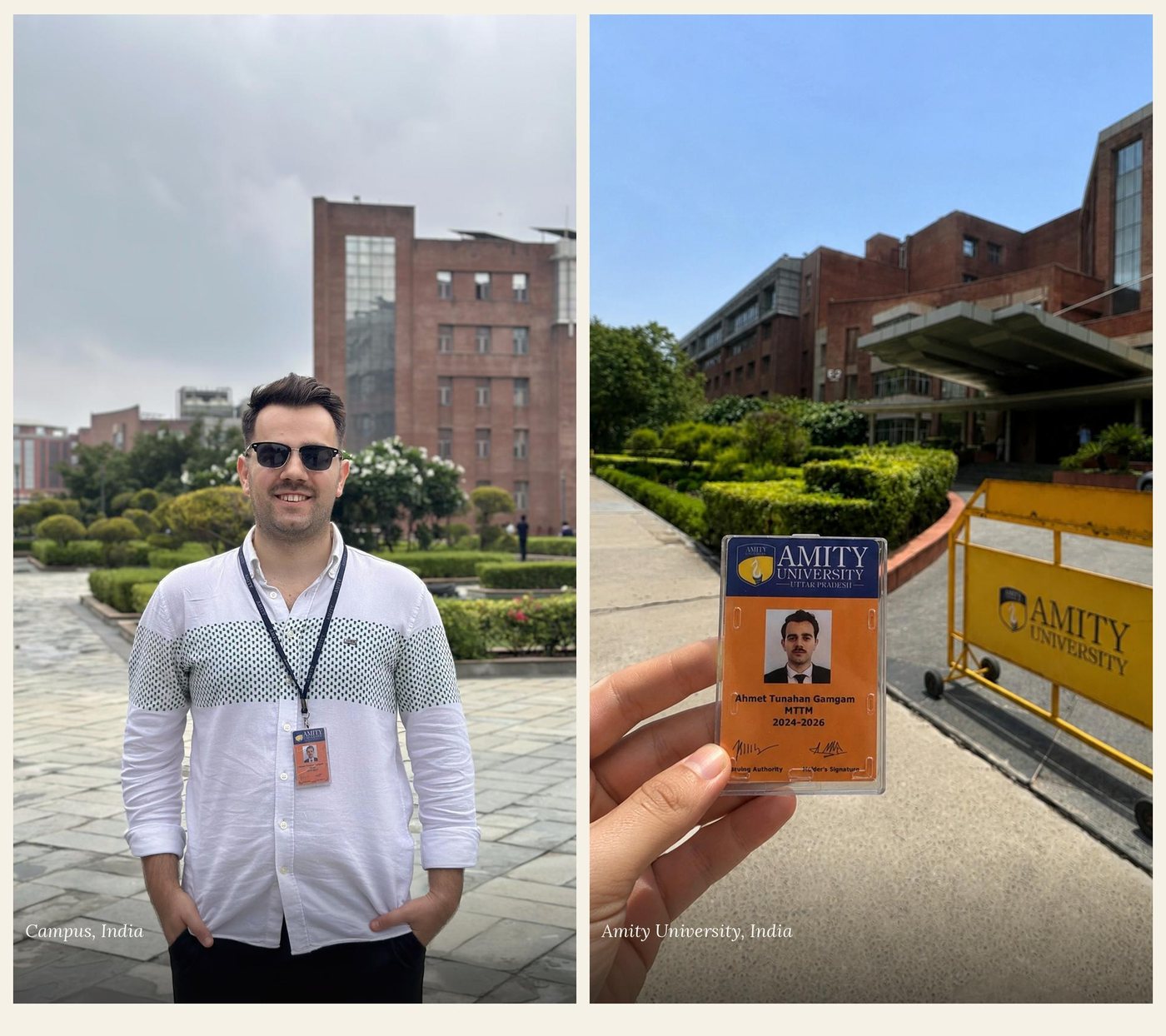 Campus and Amity University ID card, India